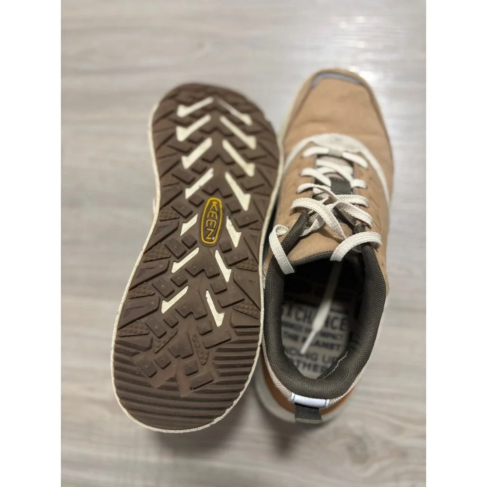 KEEN Mens Casual Shoes‎ Tan Suede Lace Up Comfort Sneakers Size 10 40.5